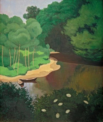 De Dordogne bij Carennac door Felix Edouard Vallotton