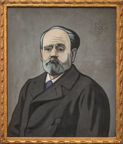 Portret van Emile Zola door Felix Edouard Vallotton