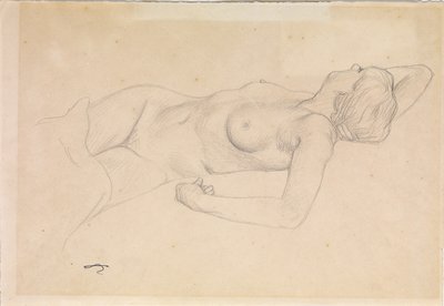 Liggend naakt door Felix Edouard Vallotton