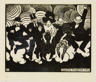 Het Gelukkige Latijnse Kwartier door Felix Edouard Vallotton