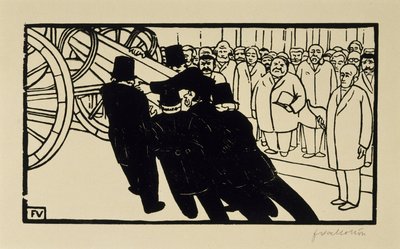 De Begrafenisondernemers door Felix Edouard Vallotton