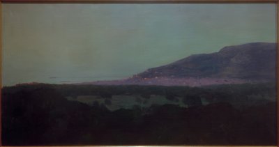 Trouville in de avond door Felix Edouard Vallotton