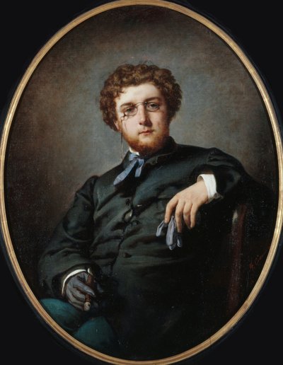Portret van de componist Georges Bizet 1838-1875, ca. 1865 door Felix Henri Giacomotti
