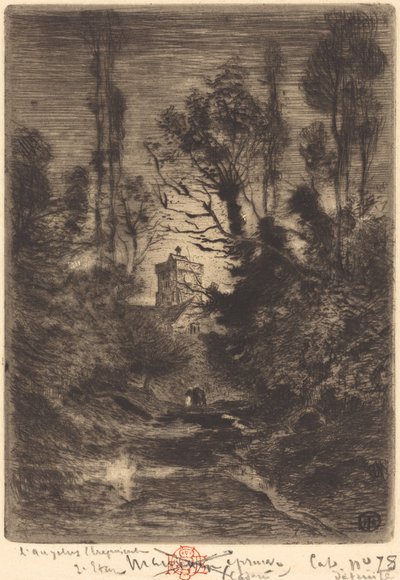 La Ronde de nuit Nachtpatrouille, 1878 door Felix Hilaire Buhot