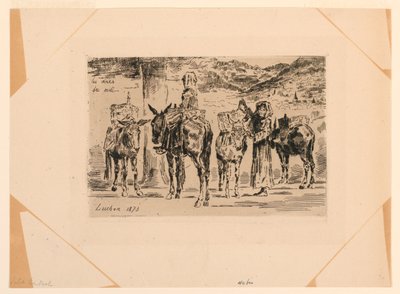 De ezels van het zuiden door Felix Hilaire Buhot