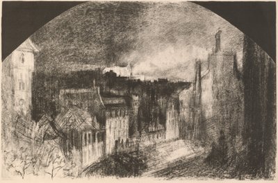 Montmartre op 14 juli Bastille Dag in Montmartre, 1892 door Felix Hilaire Buhot