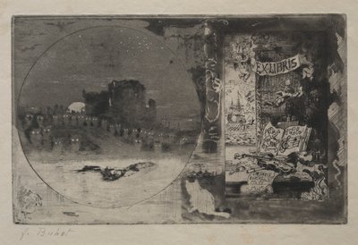 Het kasteel van de uilen door Felix Hilaire Buhot