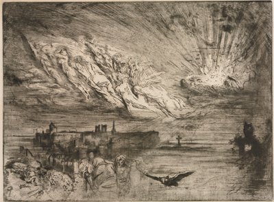 De geesten uit de steden van de doden, 1885 door Felix Hilaire Buhot