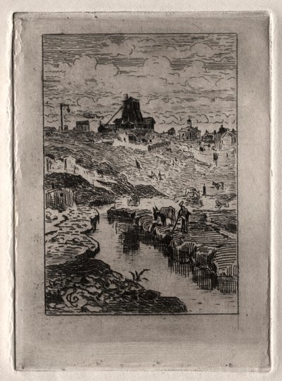 De put op de heuvel van Cailles door Felix Hilaire Buhot
