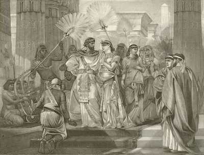 Antonius en Cleopatra. Act I, Scene I door Felix Octavius Carr Darley