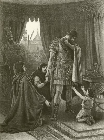 Coriolanus. Act V, Scene III door Felix Octavius Carr Darley