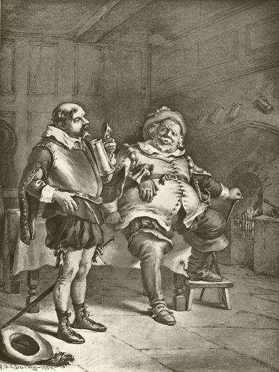 Eerste deel Koning Hendrik IV. Act III, Scene III door Felix Octavius Carr Darley