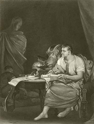 Julius Caesar. Act IV, Scene III door Felix Octavius Carr Darley