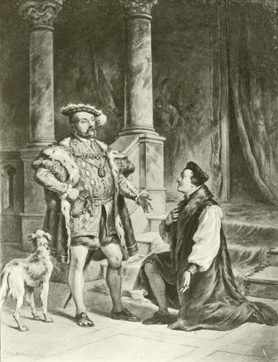 Koning Hendrik VIII. Act V-Scène I door Felix Octavius Carr Darley