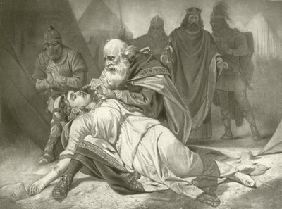 Koning Lear. Act V, Scene III door Felix Octavius Carr Darley