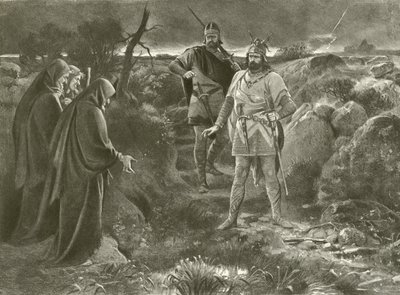 Macbeth. Act I, Scene III (gravure) door Felix Octavius Carr Darley