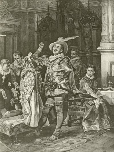 Het temmen van de feeks. Act IV, Scene III door Felix Octavius Carr Darley
