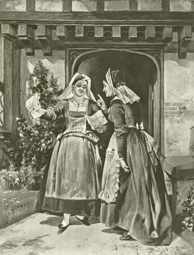 De vrolijke vrouwtjes van Windsor. Act II, Scene I door Felix Octavius Carr Darley