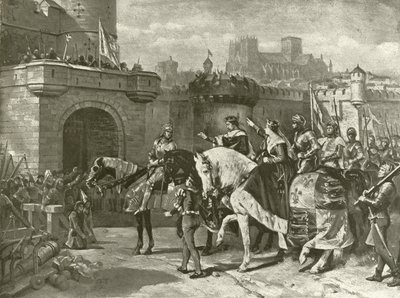 Derde deel van Henry VI. Act II, Scene II (gravure) door Felix Octavius Carr Darley
