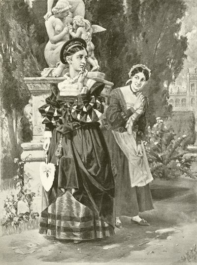 Twee heren van Verona. Act I, Scene II door Felix Octavius Carr Darley