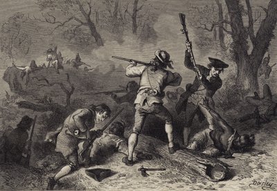 Conflict met de Indianen aan de zuidwestelijke grenzen door Felix Octavius Carr after Darley