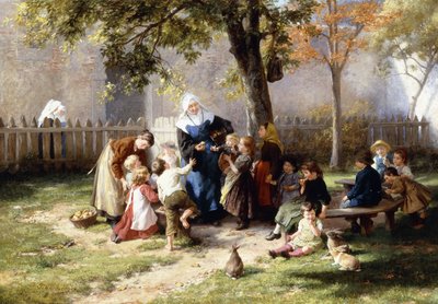 De schoolplein door Felix Schlesinger
