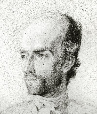 Portret van een man, ca. 1845 door Félix Ziem