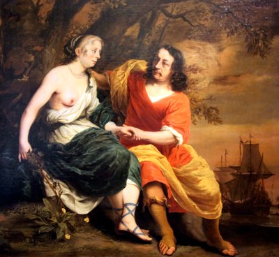 Bacchus en Ariadne door Ferdinand Bol