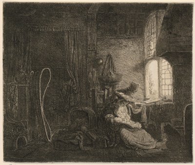 Familie im Zimmer door Ferdinand Bol