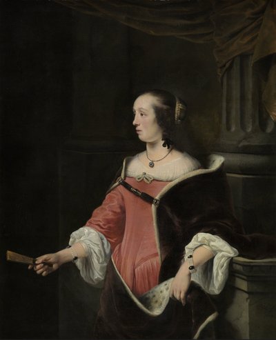 Portret van een vrouw door Ferdinand Bol
