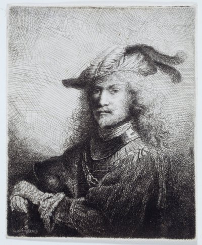 Portret van een officier door Ferdinand Bol