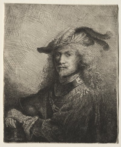 Portret van een Officier door Ferdinand Bol