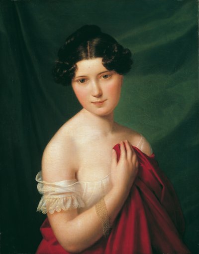 De hofschauspielerin Sophie Müller door Ferdinand Georg Waldmuller