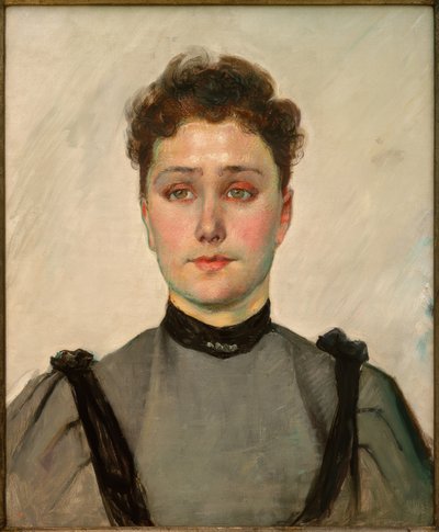 Portret van een jonge vrouw door Ferdinand Hodler