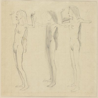 Studie voor Dag (Waarheid) door Ferdinand Hodler