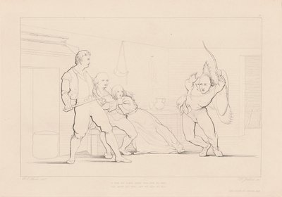 Een Vorm is uit het Donker op hen Afgekomen door Ferdinand Joubert, after George Elgar Hicks