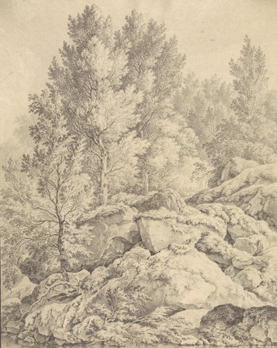 Uitzicht op het dal van Trippstadt in de Pfalz door Ferdinand Kobell