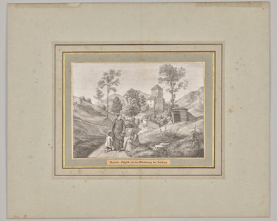 Woensdag. Voetpad op de Mönchsberg bij Salzburg door Ferdinand Olivier