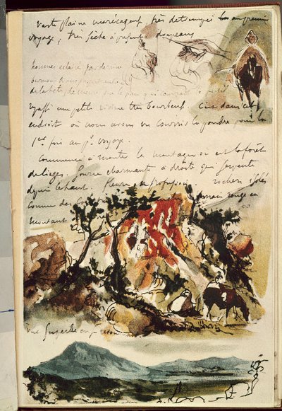 Carnets du Maroc door Ferdinand Victor Eugene Delacroix