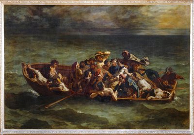 Le Naufrage de Don Juan - De Schipbreuk van Don Juan. Salon de 1841 ... door Ferdinand Victor Eugene Delacroix