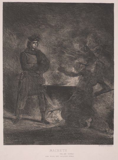 Macbeth door Ferdinand Victor Eugene Delacroix