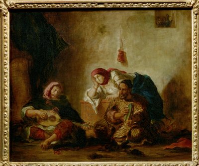 Muzikanten uit Mogador - Joodse muzikanten uit Mogador ... door Ferdinand Victor Eugene Delacroix