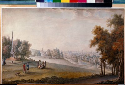 Uitzicht op het park in Tsarskoye Selo door Ferdinand de Meys