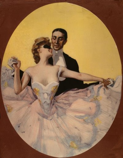 Danspaar door Ferdinand von Reznicek