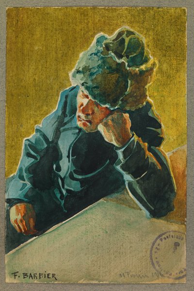 Russische gevangene, Gustrow door Fernand Barbier