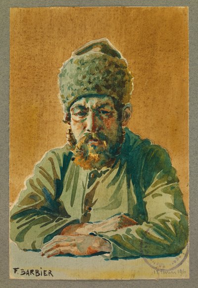 Russische gevangene, Gustrow door Fernand Barbier