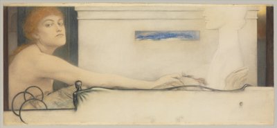 Het offer, 1891 door Fernand Khnopff