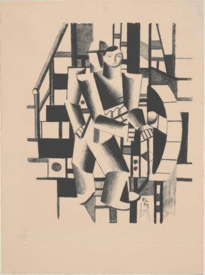 Compositie met twee personen door Fernand Leger
