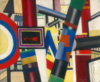 De spoorwegovergang (schets) door Fernand Leger