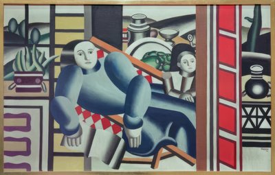 De lezer (moeder en kind) door Fernand Leger